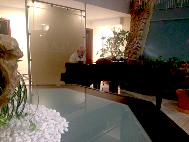 Eldridge at the piano.