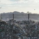 Piles of landfill